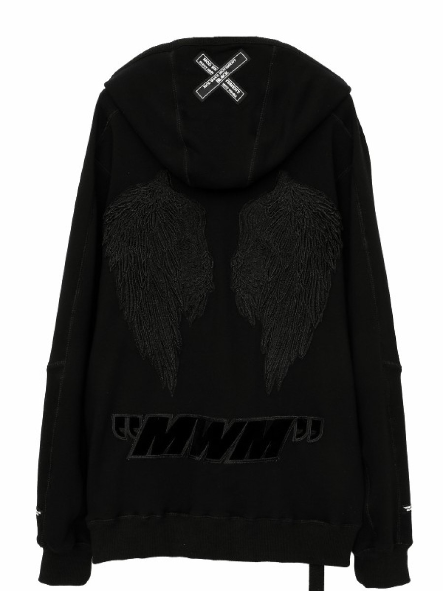 MUJER MWM Sudadera Alas Bordadas