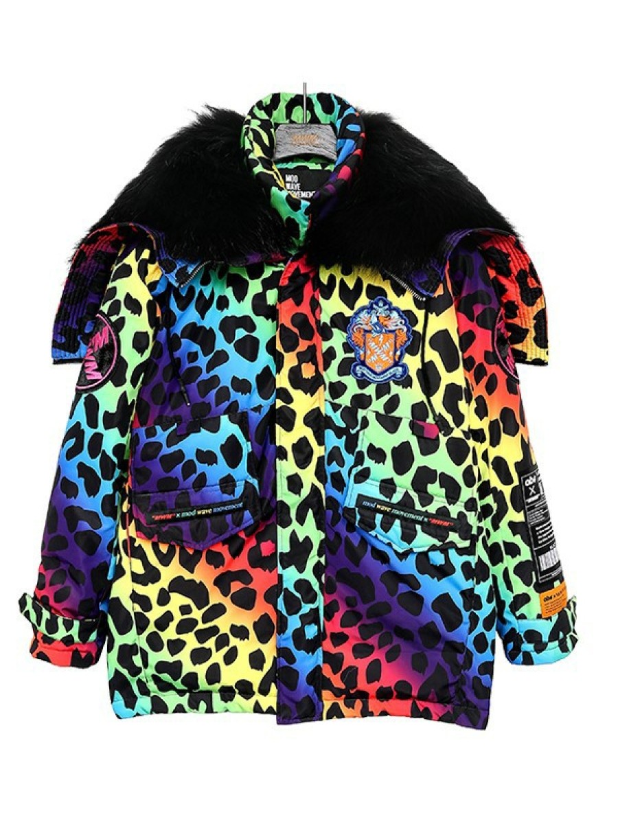 MUJER MWM Abrigo Parka Animal Print