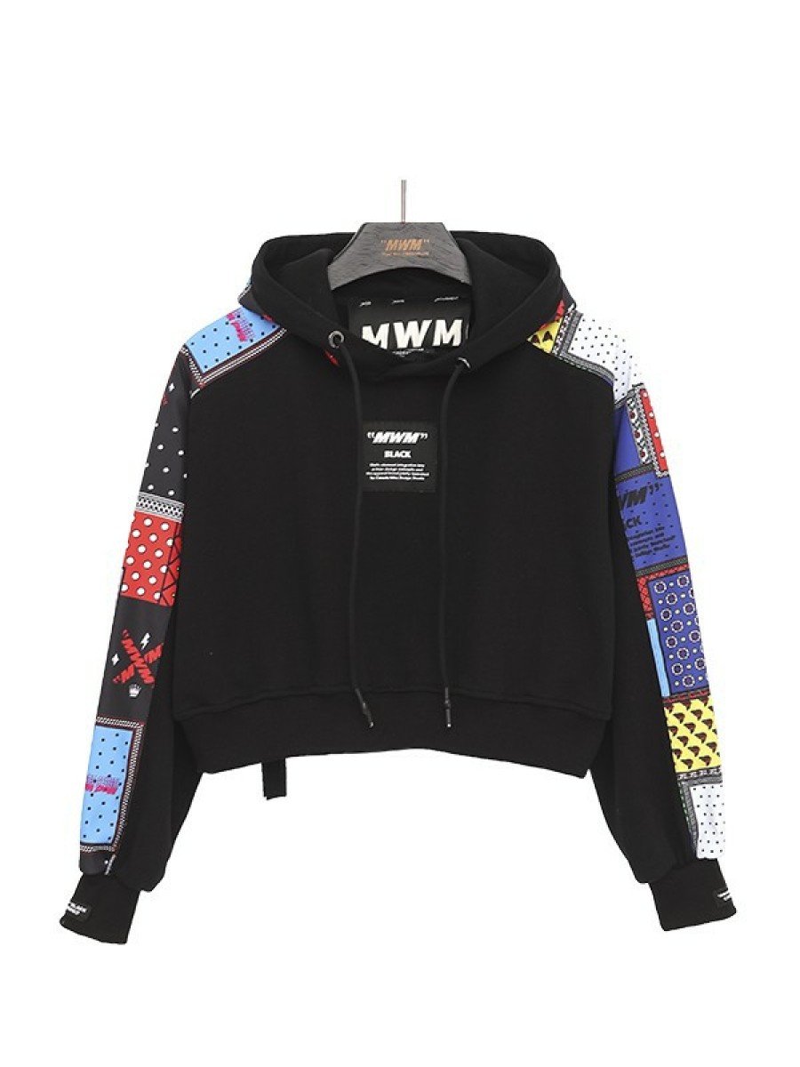 MUJER MWM Sudadera Corta Multicolor