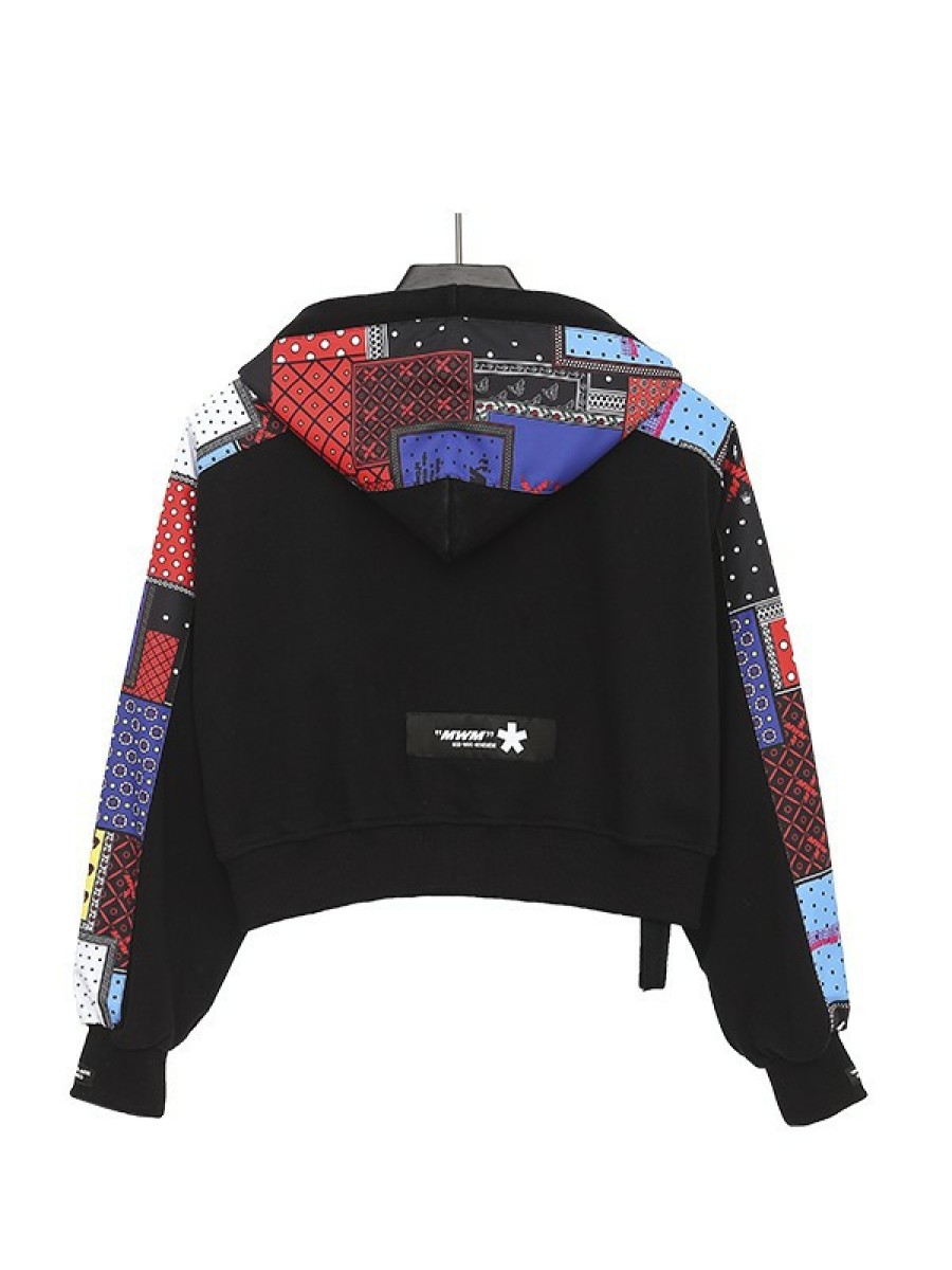 MUJER MWM Sudadera Corta Multicolor