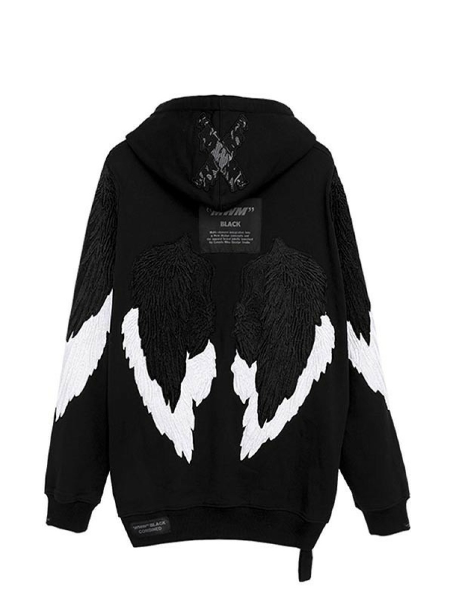 MUJER MWM Sudadera Alas Bordadas