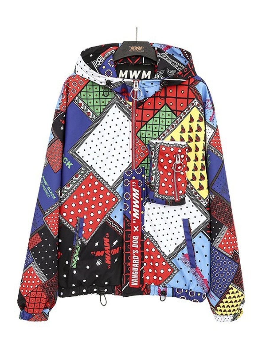 MUJER MWM Chaqueta Multicolor Capucha